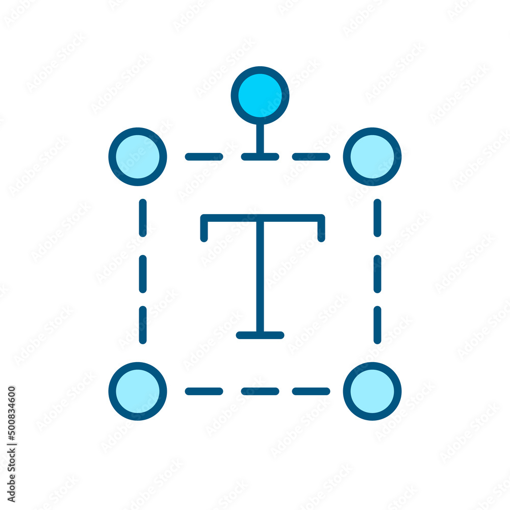 Aufkleber text selecting and editing tool. typography in design. pixel perfect, editable stroke color line ico