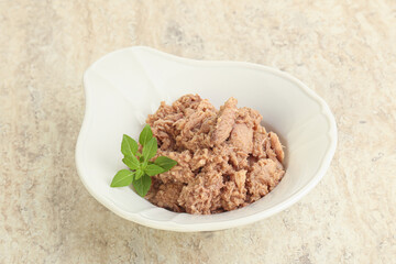 Canned tuna fish for salad