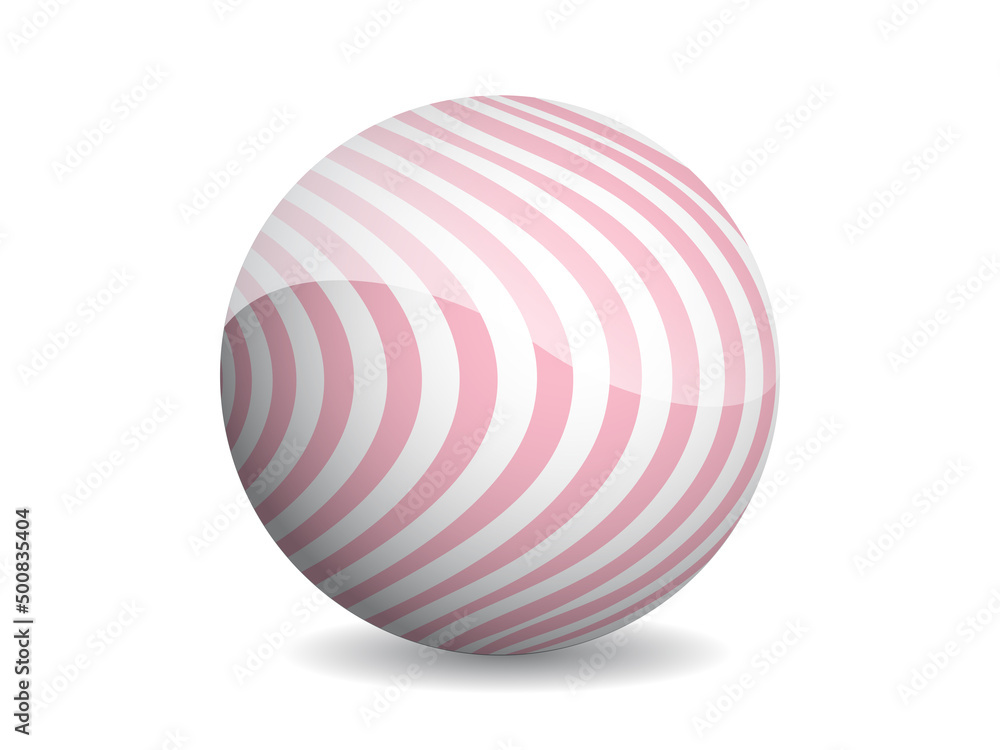 Poster 3d ball abstract vector illustration. pattern sphere modern design. round shape globe on white backg