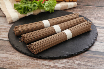 Raw soba noodles - Asian cuisine