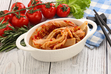 Korean food - spicy Kimchi cabbage