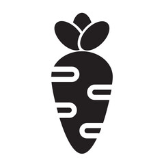 Carrot , Spring solid icon.