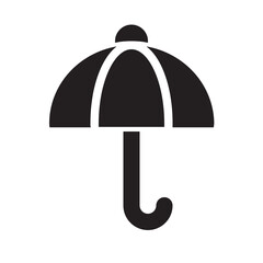 Umbrella , Spring solid icon.