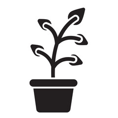 Plant , Spring solid icon.