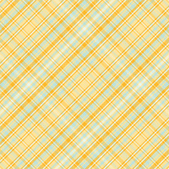 Tartan plaid pattern with texture and summer color. Vector illustration.