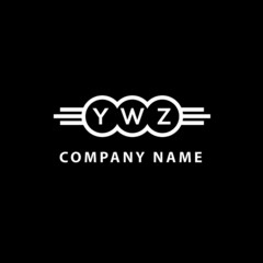 YWZ letter logo design on black background. YWZ  creative initials letter logo concept. YWZ letter design.
