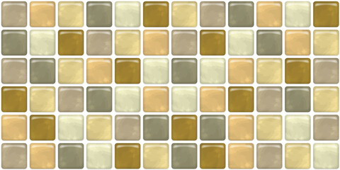 茶色系ガラスタイルのシームレスベクター背景