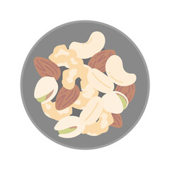 ミックスナッツのイラスト