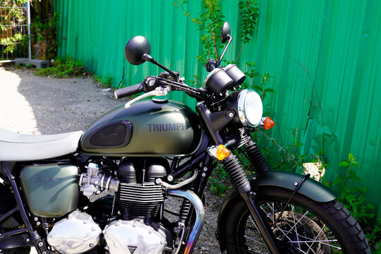 Triumph Bike Bonneville T100 Steve Mcqueen Edition Side Motorcycle Neo Retro