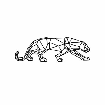cheetah  leopard  panther  logo outline