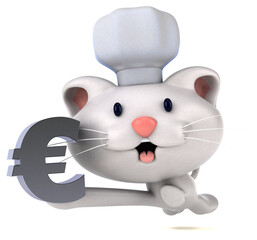 Fun cat - 3D Illustration