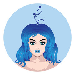 Aquarius girl avatar