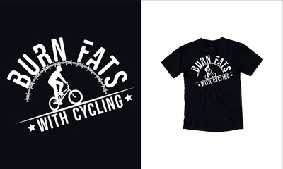 Bicycle Realistic T-Shirt Design Bicycle T-Shirt With Premium Vector And Template Bicycle Champion T-Shirt Design With Premium Quality