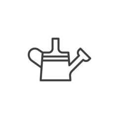 Obraz premium Watering can line icon