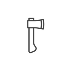 Axe line icon