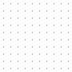 Square seamless background pattern from black hookah symbols are different sizes and opacity. The pattern is evenly filled. Vector illustration on white background