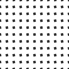 Fototapeta na wymiar Square seamless background pattern from black puzzle symbols. The pattern is evenly filled. Vector illustration on white background