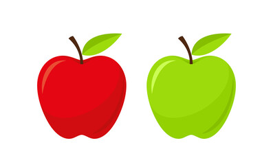 Apple icon. The fruit is a symbol of nature and health.