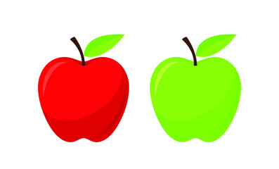 Apple icon. The fruit is a symbol of nature and health.
