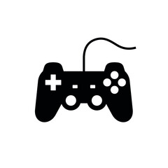 Game joystick icon. Symbol of computer games and PS. Control panel for the game. © Checha
