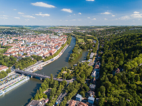 Blick zum Main in Würzburg
