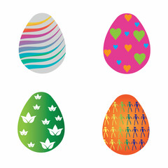 Easter vector icon tamplate background