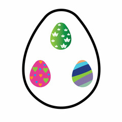 Easter vector icon tamplate background