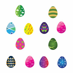 Easter vector icon tamplate background