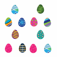 Easter vector icon tamplate background