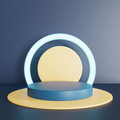 3d podium product stand stage promotion