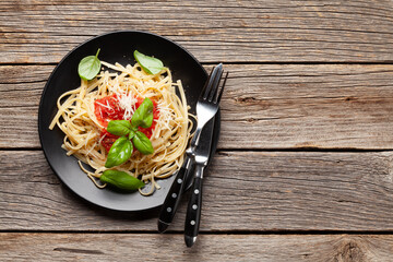 Italian pasta with tomato sauce