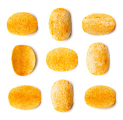Potato Chips Isolated