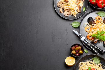 Various Italian pasta