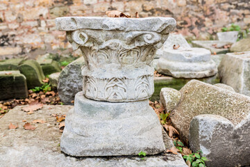 The Ottoman cemeteries and  tombstones with unique characteristics and story in the middle of a neighbourhood in Istanbul.