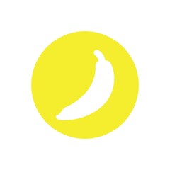 banana fruit logo icon design vector