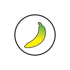 banana fruit logo icon design vector