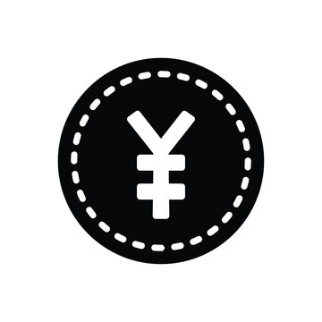 recommend clip art: Black solid icon for yen