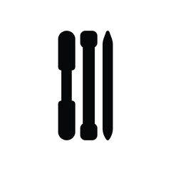 Black solid icon for sticks