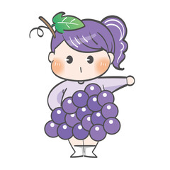 葡萄の女の子