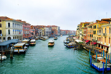 Fototapeta na wymiar ベネチア　リアルト橋からの絶景
