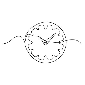 recommend clip art: Line Drawing Clock Icon