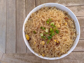 Bowl of spicy rice cake