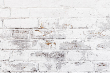 Old white brick wall background