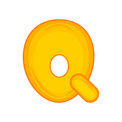 Letters of the alphabet in cartoon style. Alphabet coloring book for kids. Hand drawn vector alphabet letters signs doodle font set. Vector illustration