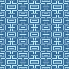 Japanese Rectangle Maze Vector Seamless Pattern
