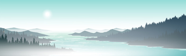 panorama of the mountains