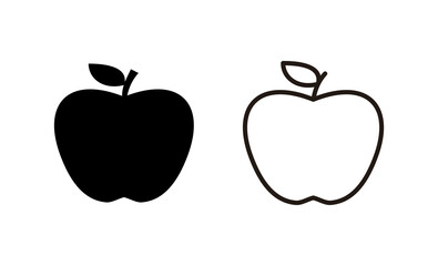 Apple icon vector. Apple sign and symbols for web design.