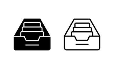 Archive folders icon vector. Document vector icon. Archive storage icon.