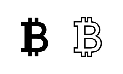 Obraz premium Bitcoin icon vector. bitcoin sign and symbol. payment symbol. cryptocurrency logo