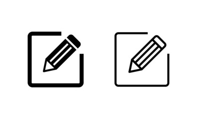 Edit icon vector. edit document sign and symbol. edit text icon. pencil. sign up